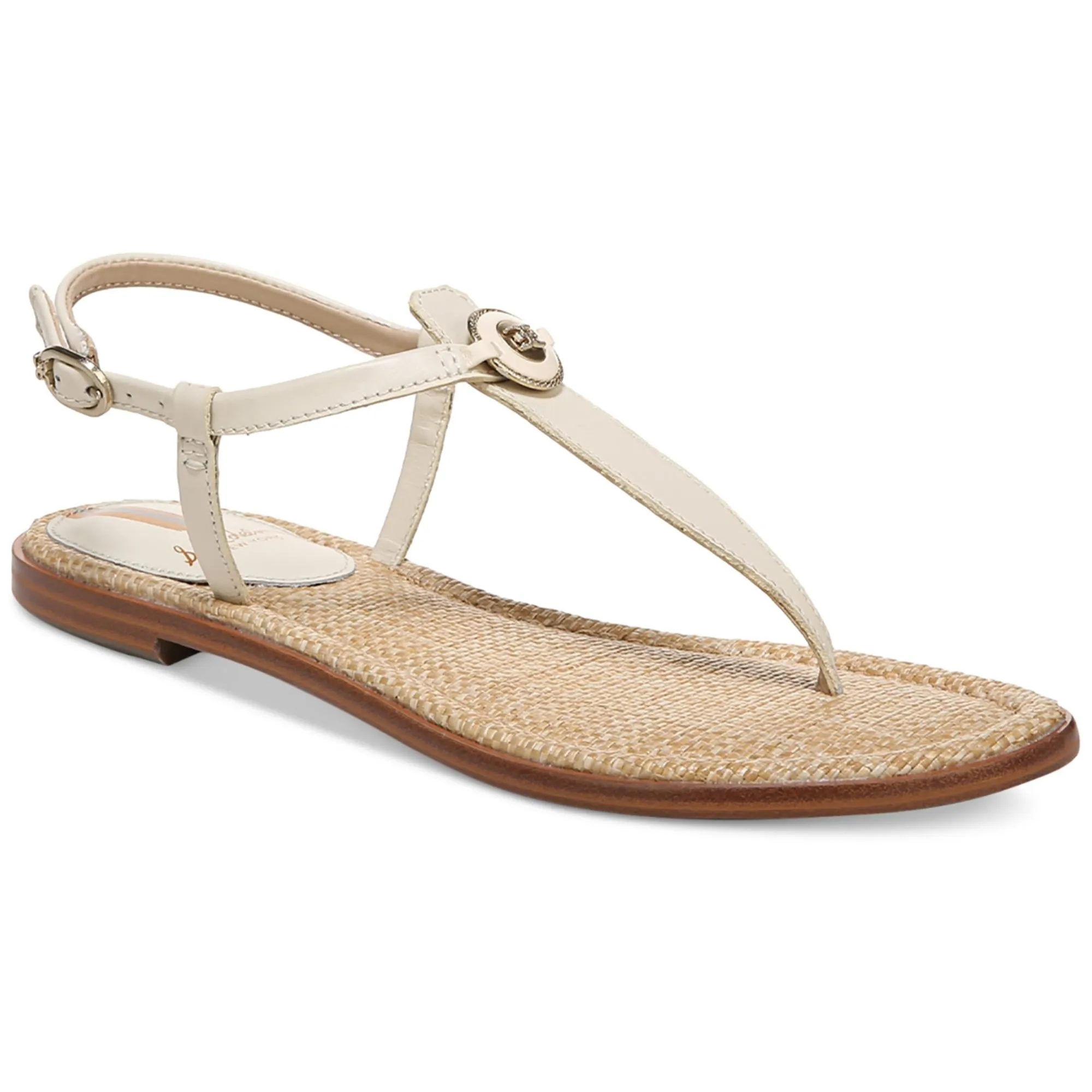 GIGI SIGNET Womens Faux Leather Casual Thong Sandals