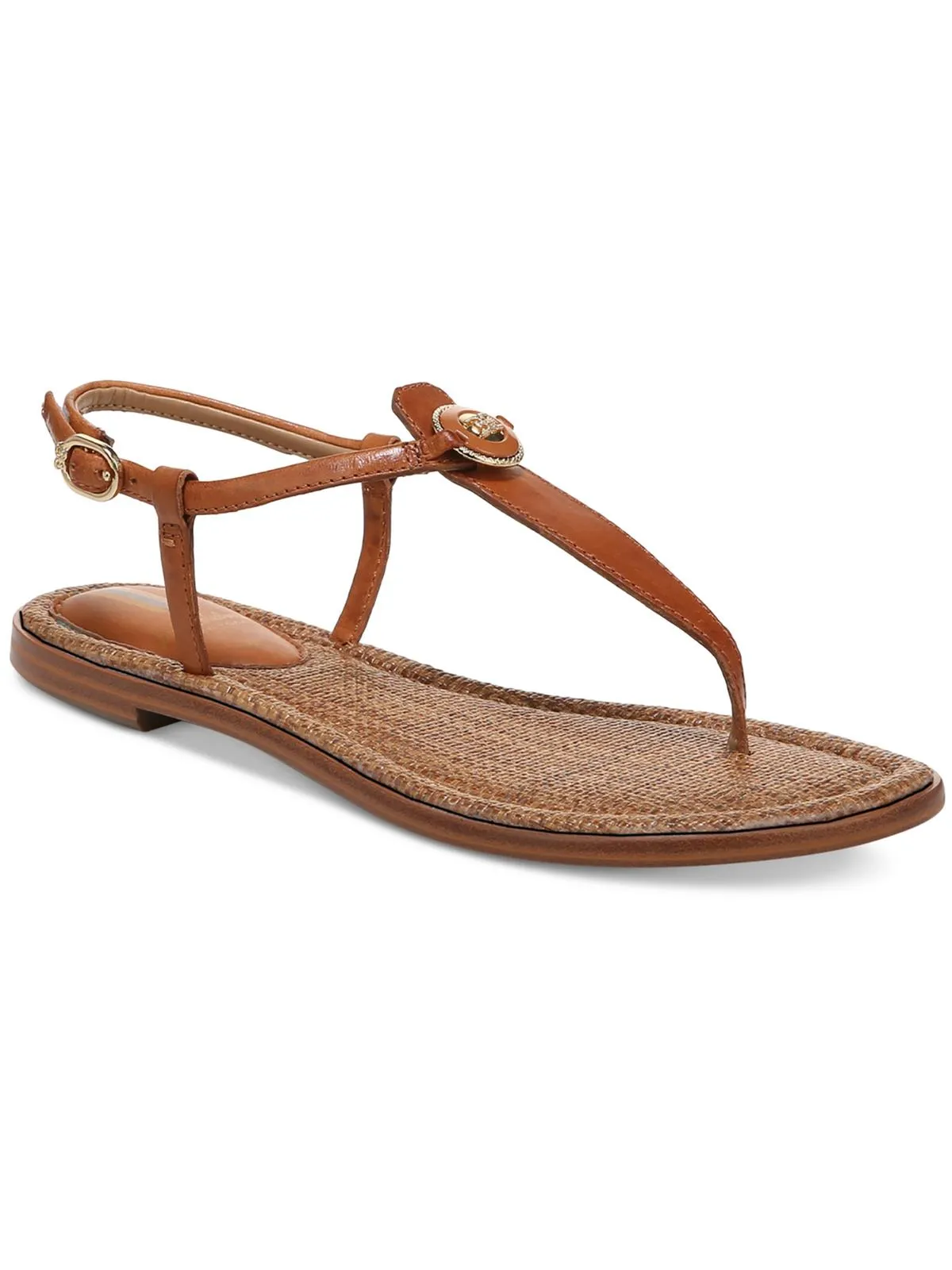 GIGI SIGNET Womens Faux Leather Casual Thong Sandals