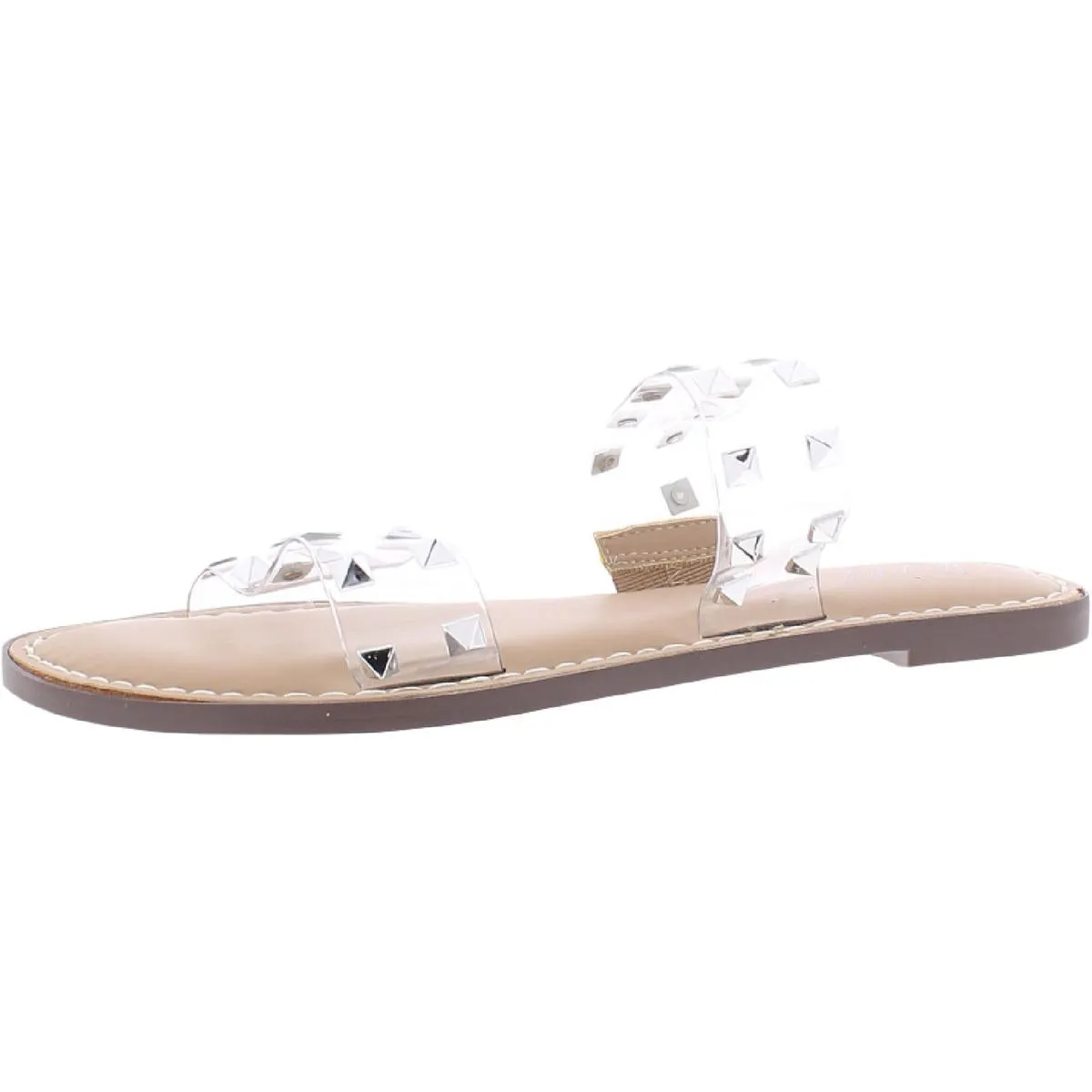 Ginnie Womens Embellished Rhinestone Flat Sandals