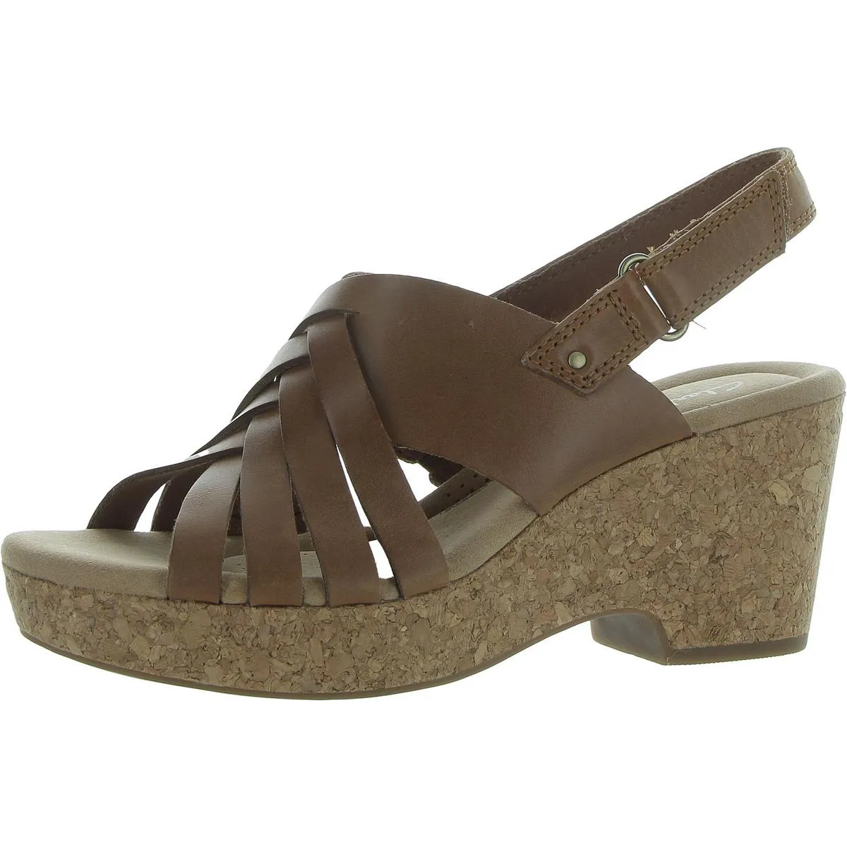 Giselle Ivy Womens Open Toe Platform Slingback Sandals
