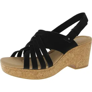 Giselle Ivy Womens Open Toe Platform Slingback Sandals