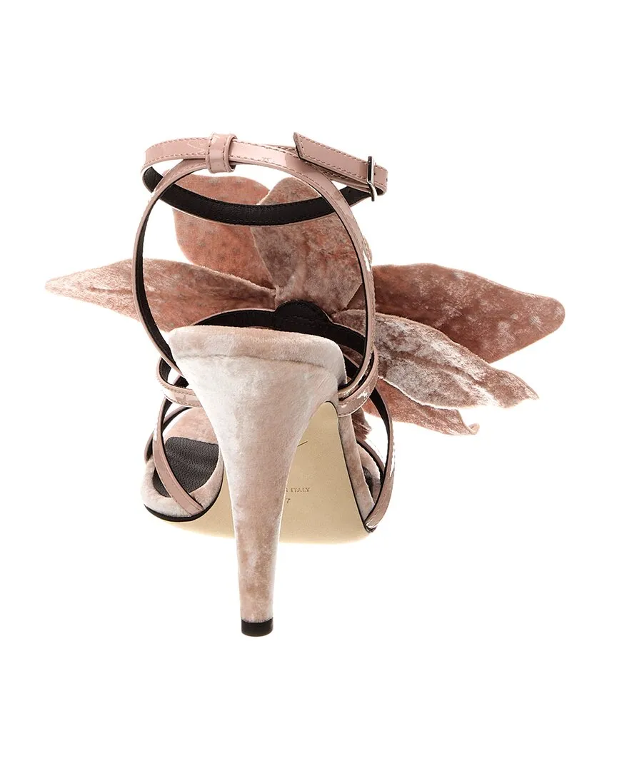 Giuseppe Zanotti Curvy 105 Velvet Sandal