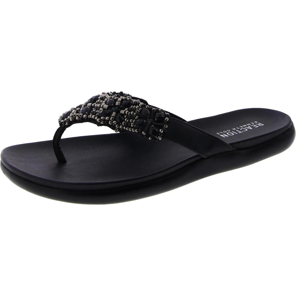 Glam-athon Womens Slip On Slide Flip-Flops