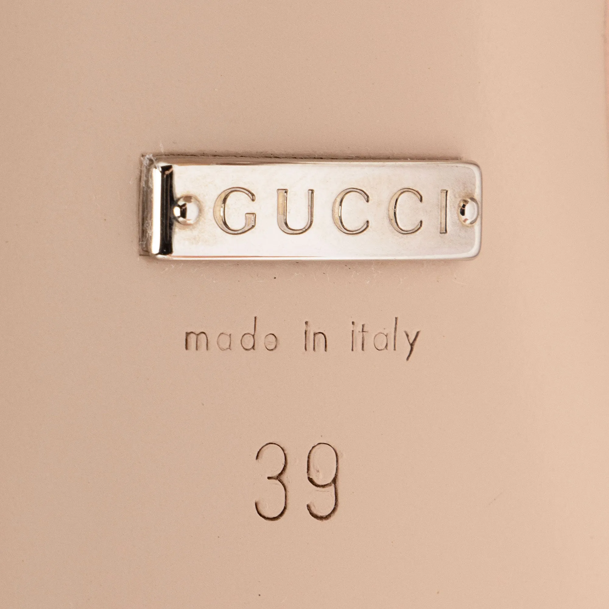 Gucci Leather GG Embellished Platform Sandals