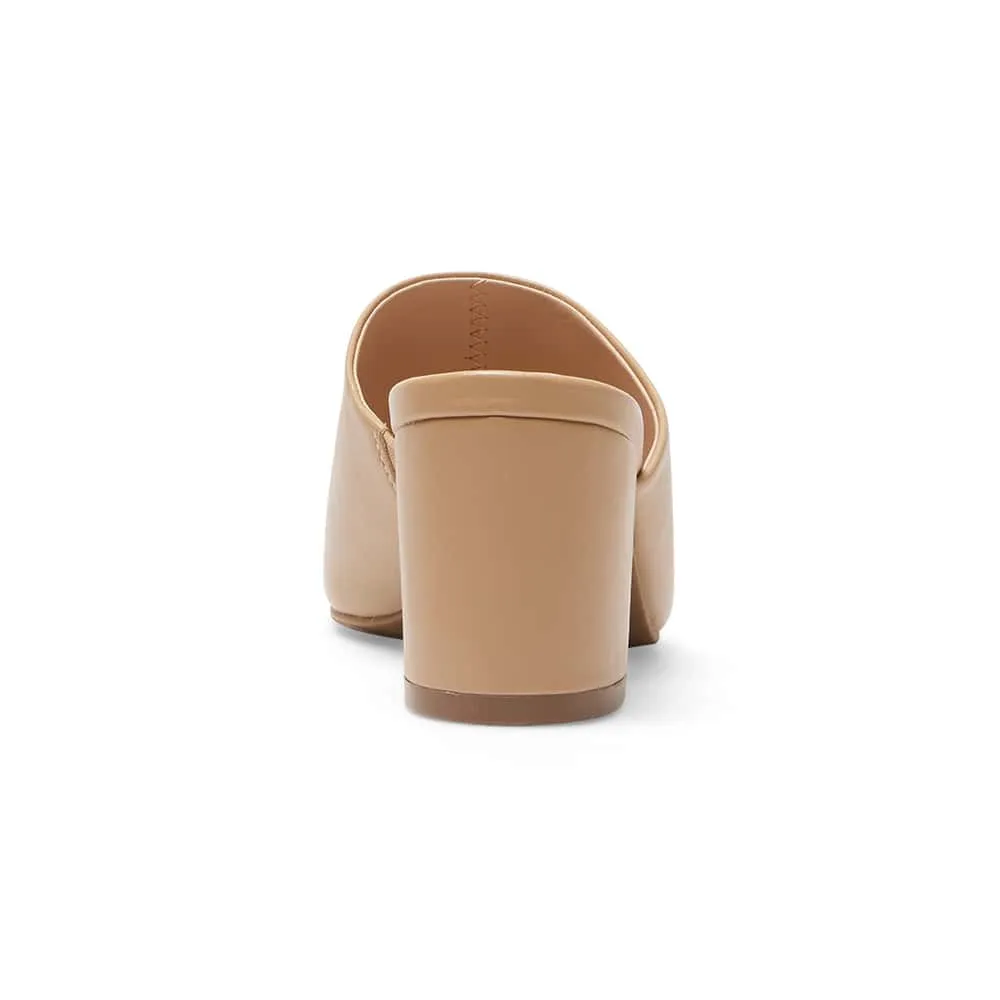 Halo Heel in Nude Leather