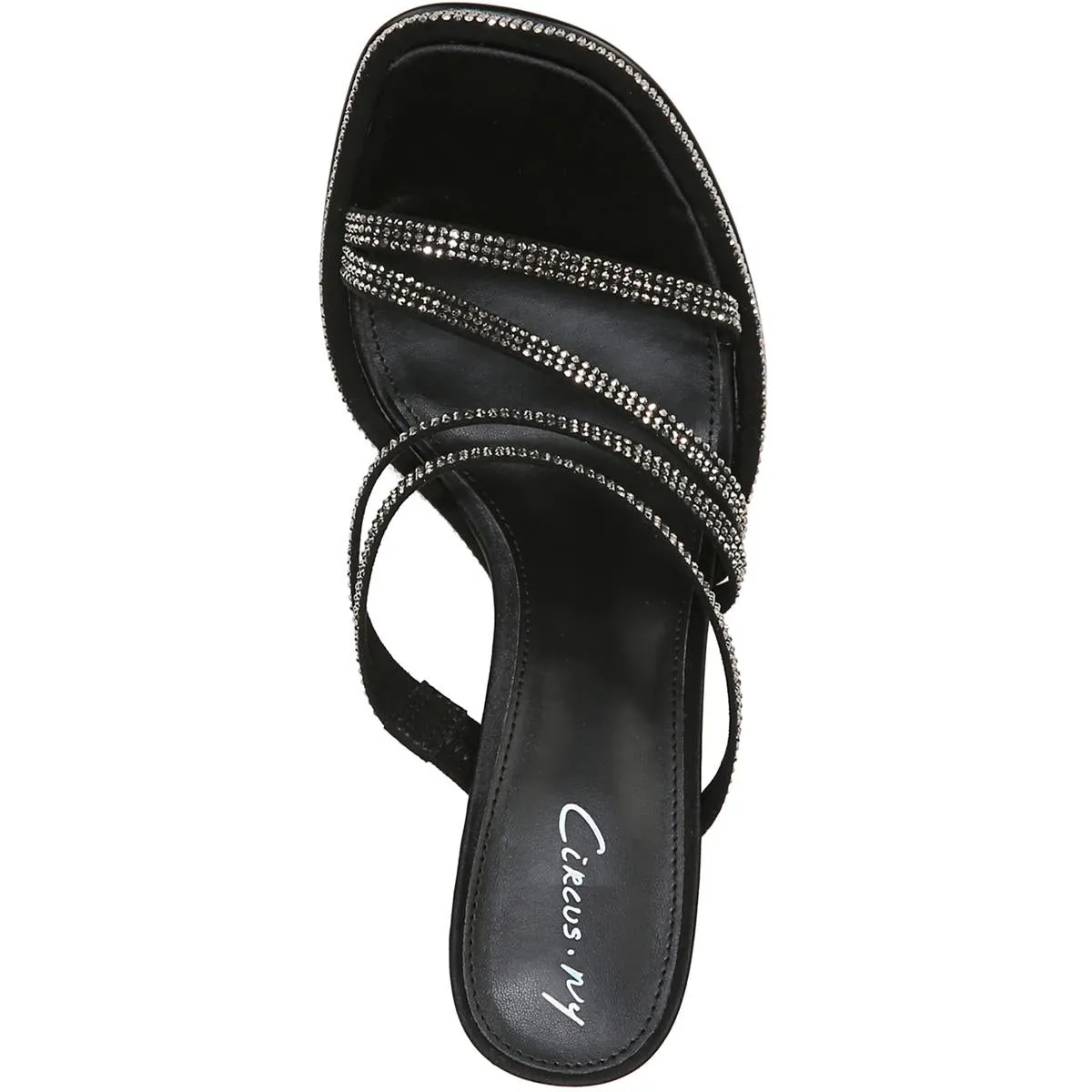 Hanson Womens Faux Leather Embellished Strappy Sandals