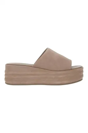 Harbor Flatform Sandal In Fawn Grey