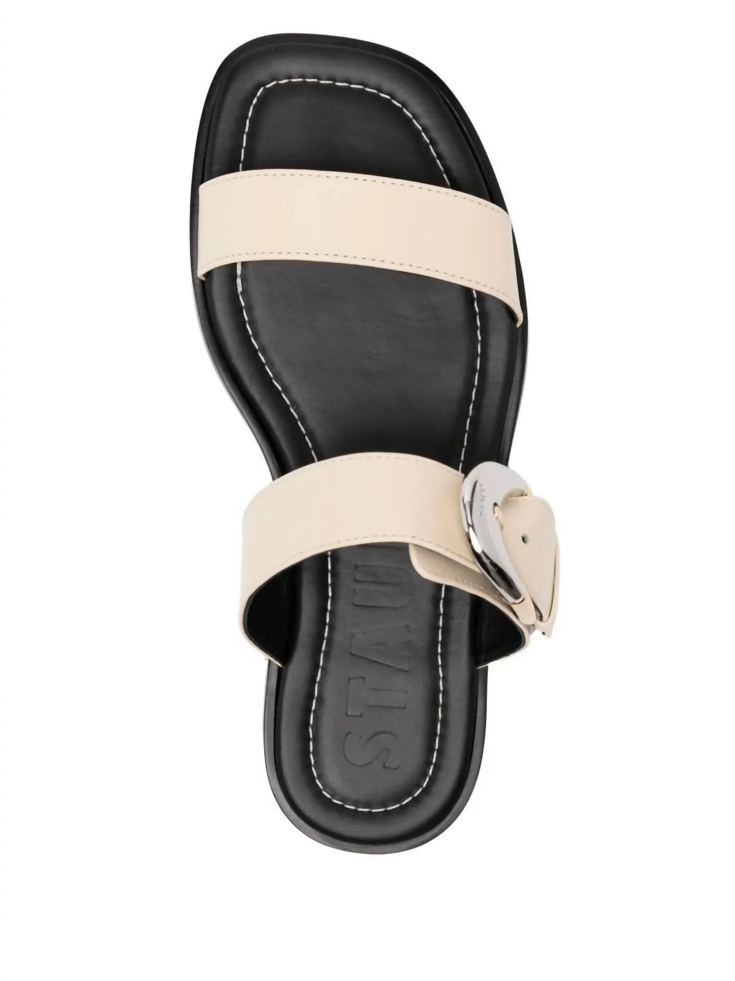 Harlow Flat Sandal In Cream