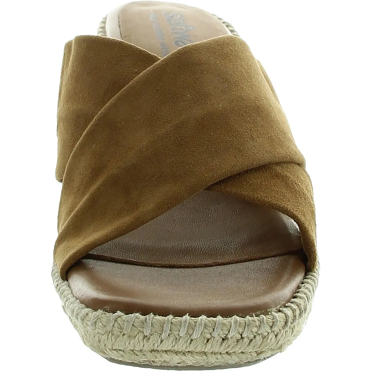 Hastlings Womens Criss-Cross Suede Wedge Sandals
