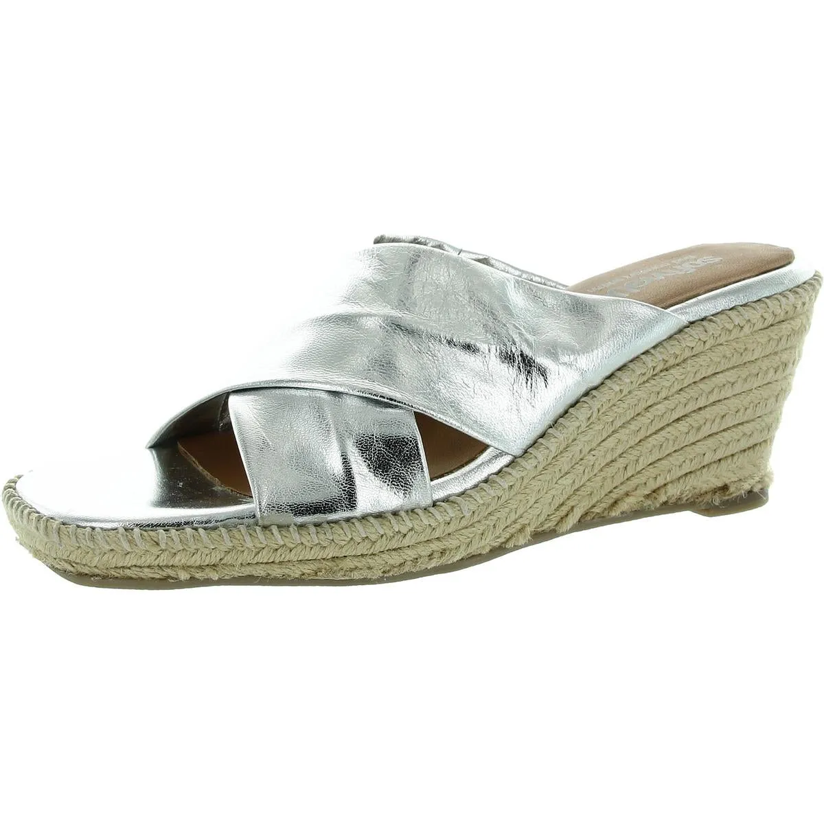 Hastlings Womens Criss-Cross Suede Wedge Sandals