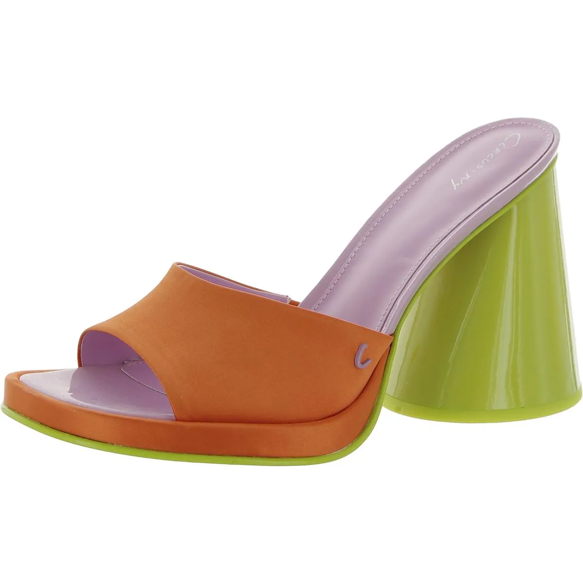 Haynes Womens Open Toe Slip On Heels