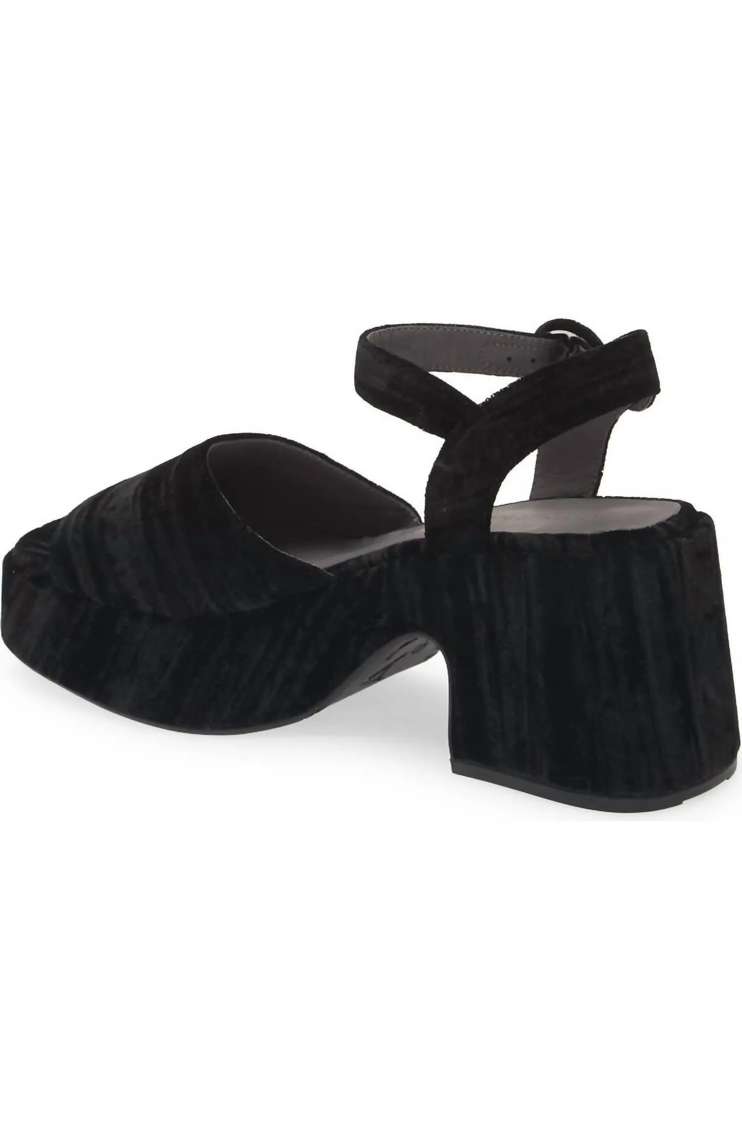 Helga Sandal In Black Velvet