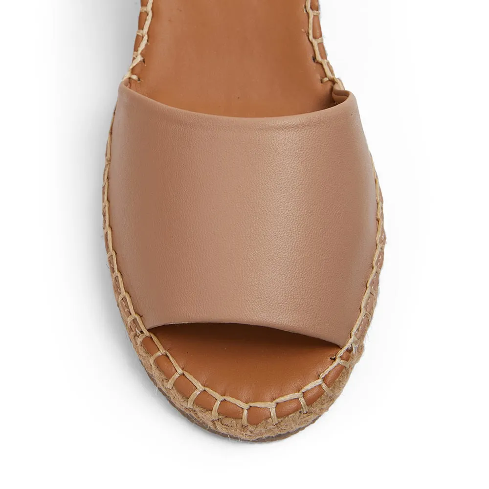 Henley Espadrille in Nude Leather