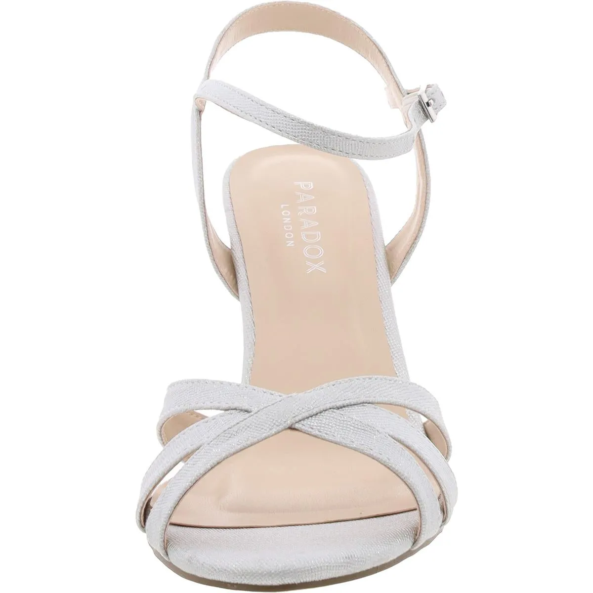 Hero Womens Criss-Cross Faux Leather Slingback Sandals