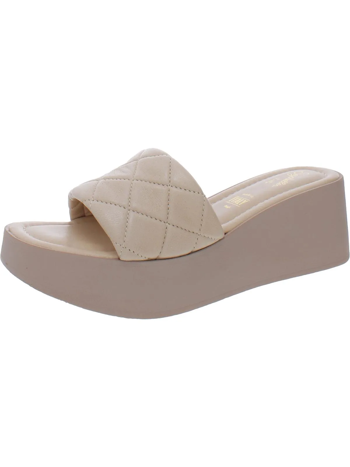 HIgh Note Womens Slip-on Leather Slide Sandals