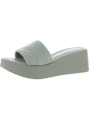 HIgh Note Womens Slip-on Leather Slide Sandals