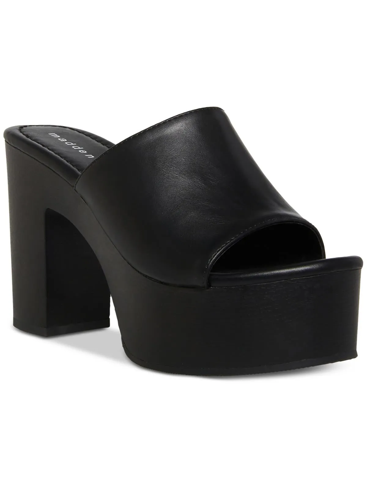 Hill Womens Slip On Open Toe Platform Sandals