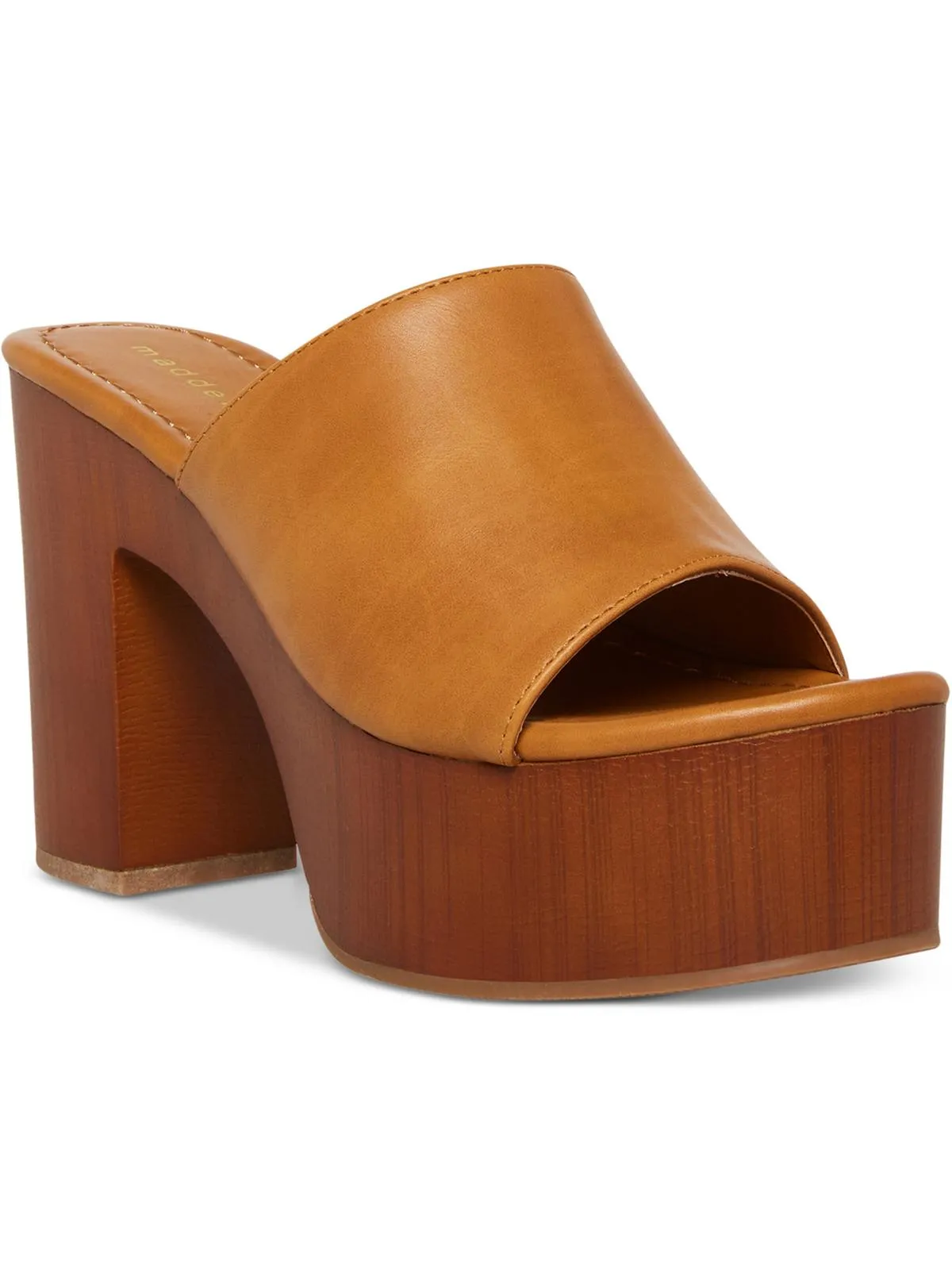 Hill Womens Slip On Open Toe Platform Sandals