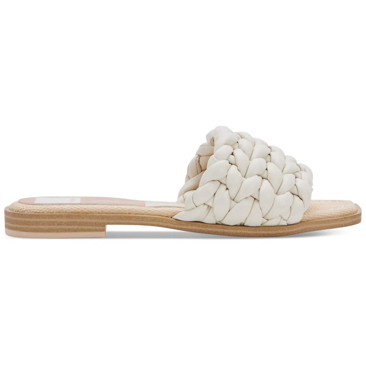 IDDIE Womens Faux Leather Slip On Slide Sandals
