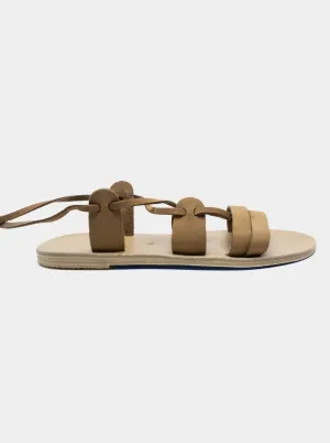 Ikaria Sandals In Olive Suede