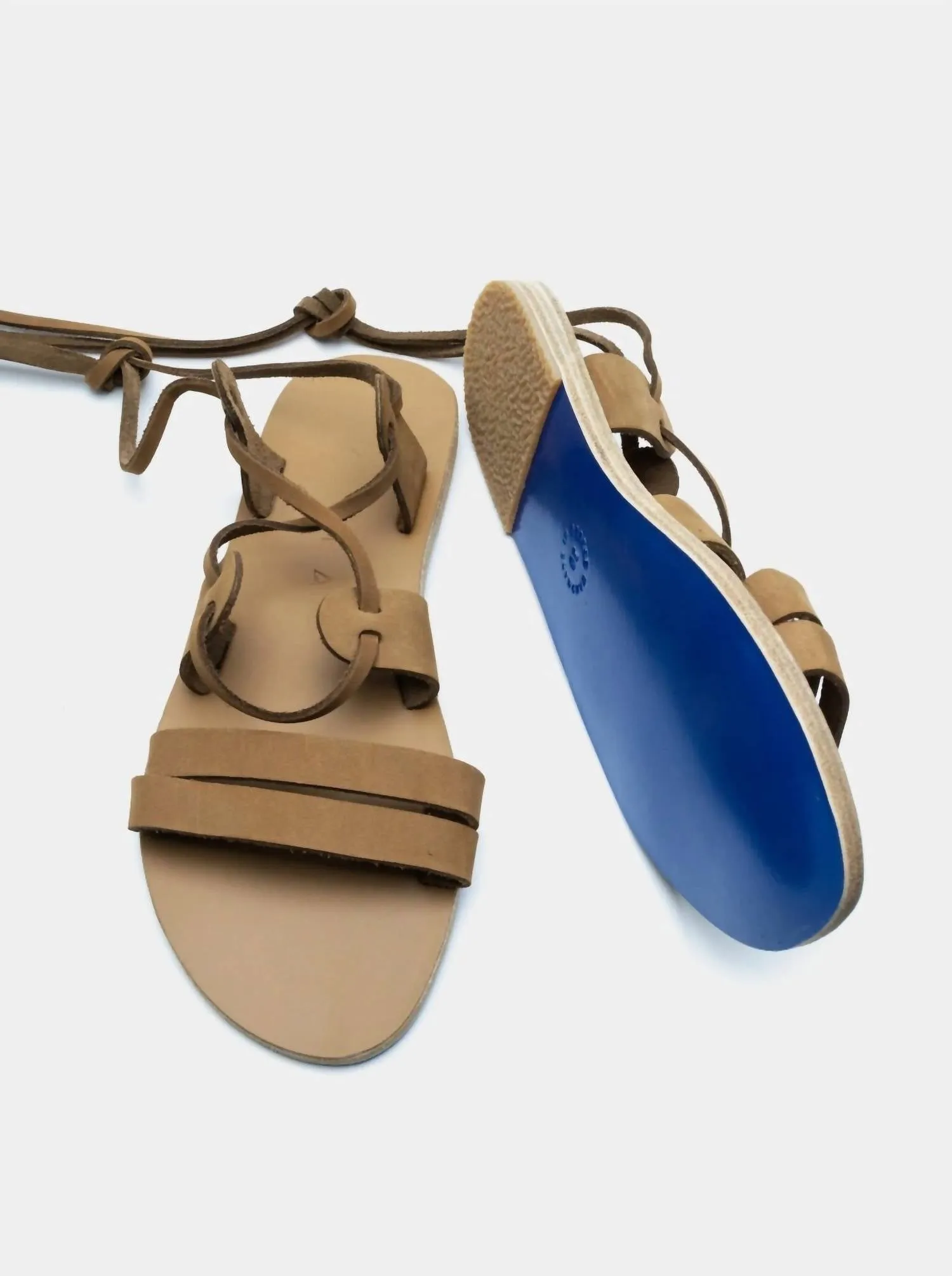 Ikaria Sandals In Olive Suede
