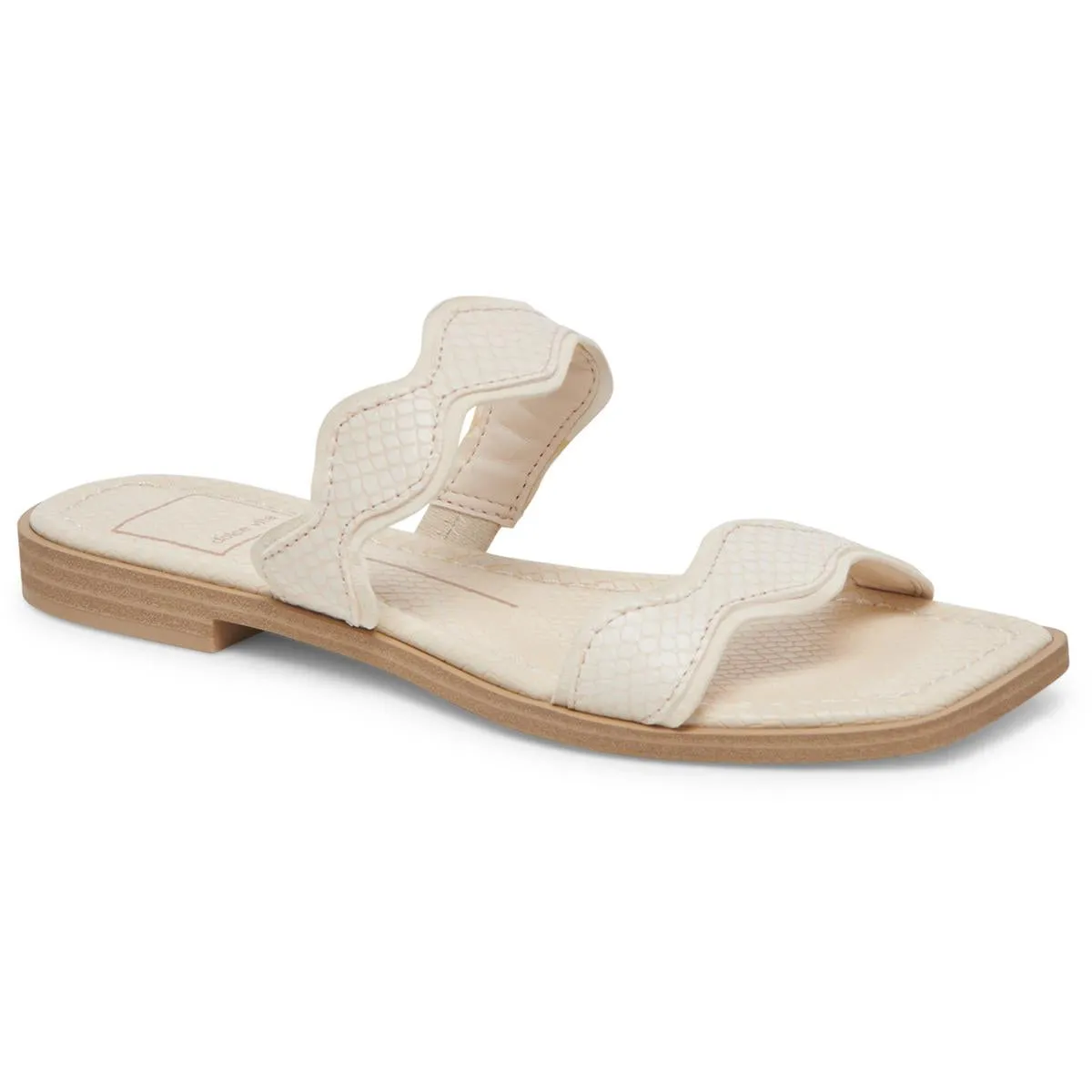 Ilva Low Womens Metallic Slide Sandals