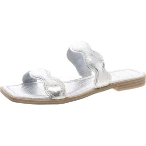 Ilva Low Womens Metallic Slide Sandals