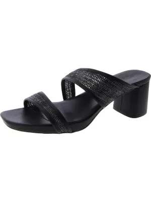 Inez 2 Womens Faux Leather Slip On Heels