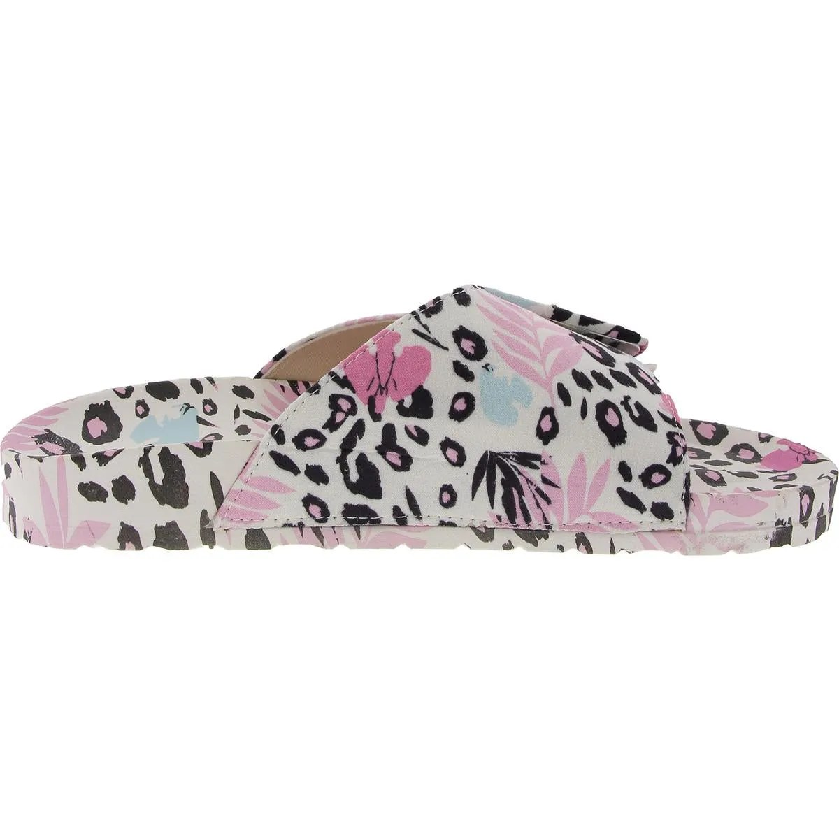 Island Tiki Womens Floral Print Slide Sandals
