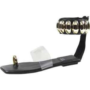 Island Womens Zipper Manmade Ankle Strap