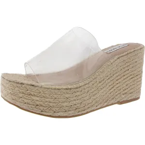 Jacy Womens Woven Plastic Wedge Sandals