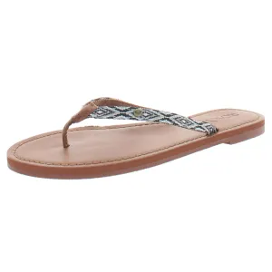 Janel Womens Thong Flat Flip-Flops