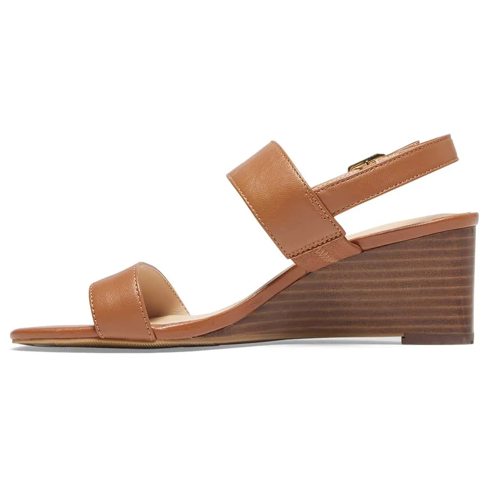 Jill Heel in Tan Leather