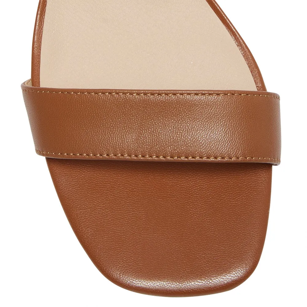 Jill Heel in Tan Leather