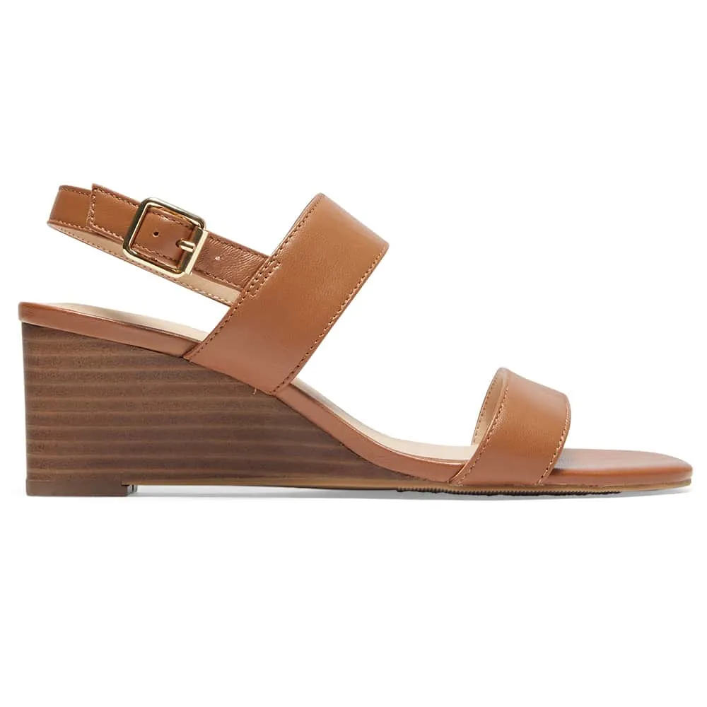 Jill Heel in Tan Leather