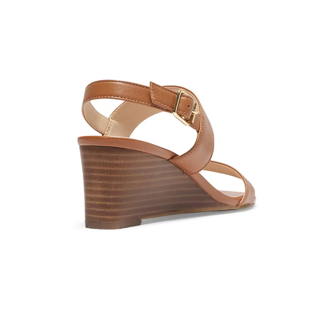 Jill Heel in Tan Leather