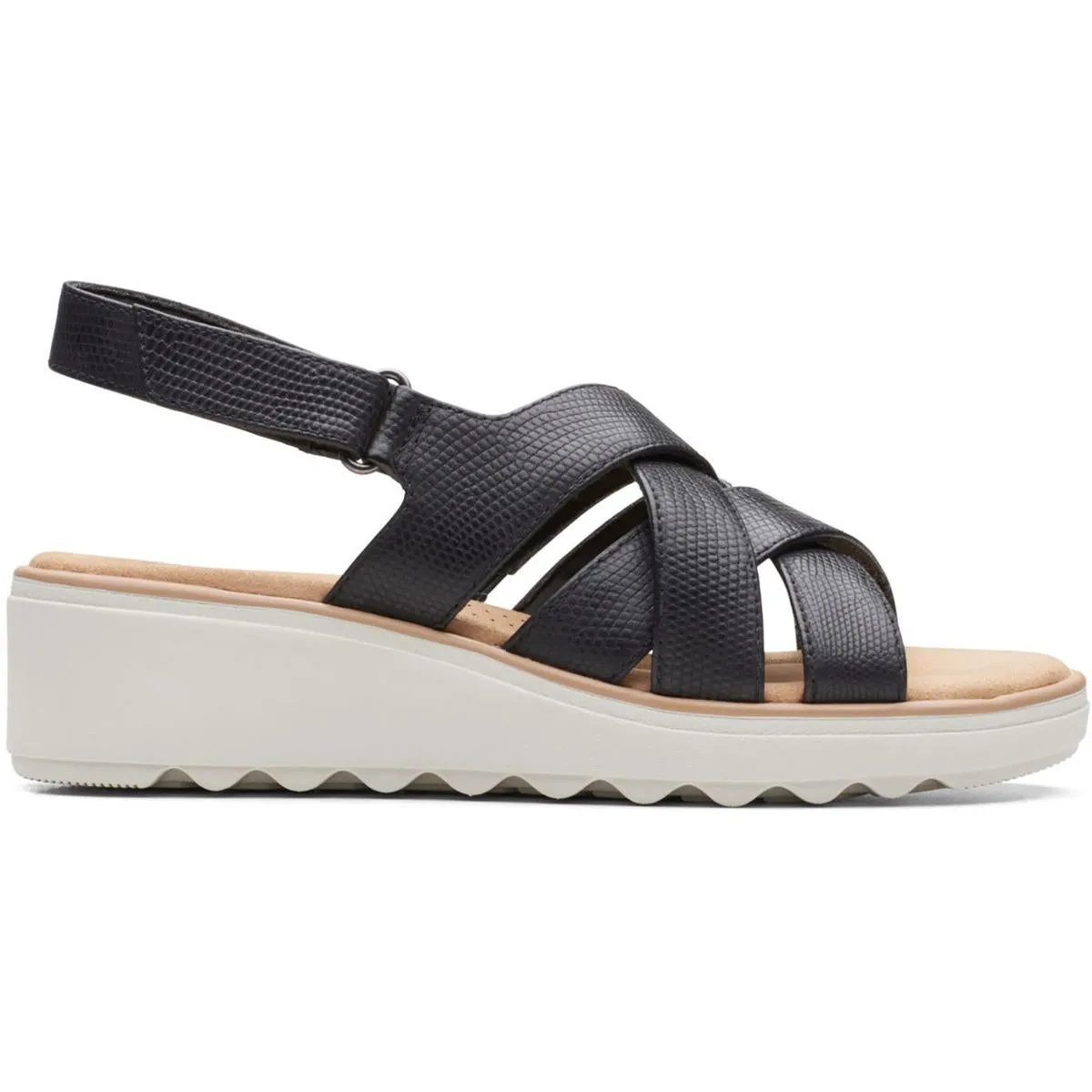 Jillian Spring Womens Leather Criss-Cross Strappy Sandals