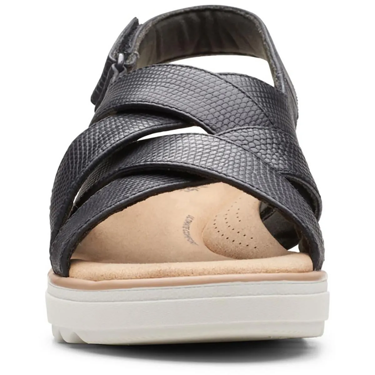 Jillian Spring Womens Leather Criss-Cross Strappy Sandals