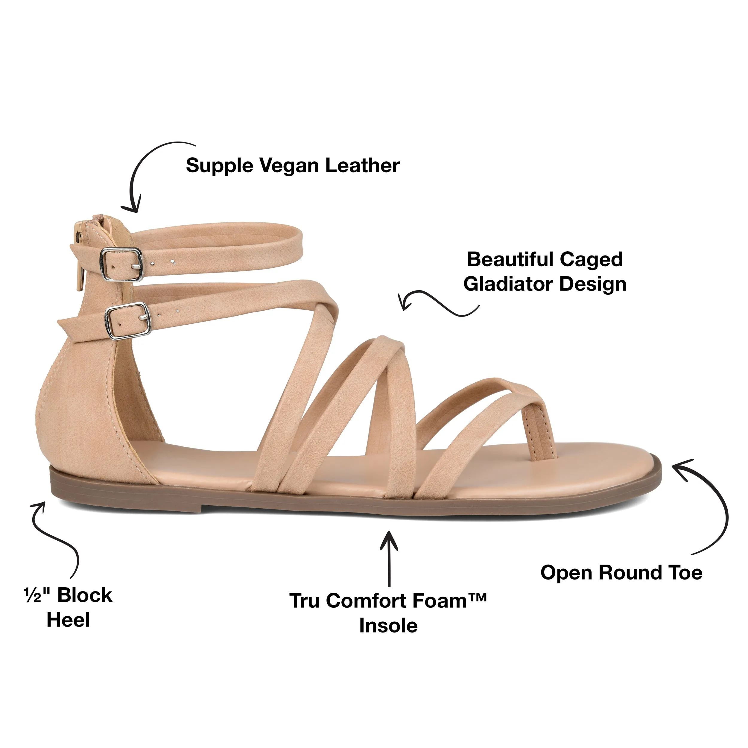 Journee Collection Women's Tru Comfort Foam Wide Width Zailie Sandal