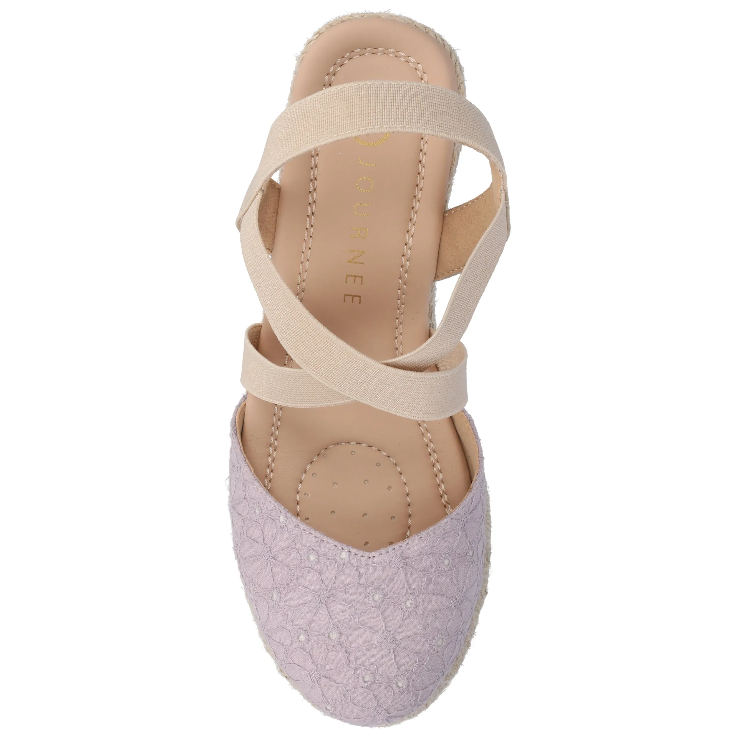 Journee Women's Ashlee Medium and Wide Width Espadrille Wedge Sandals