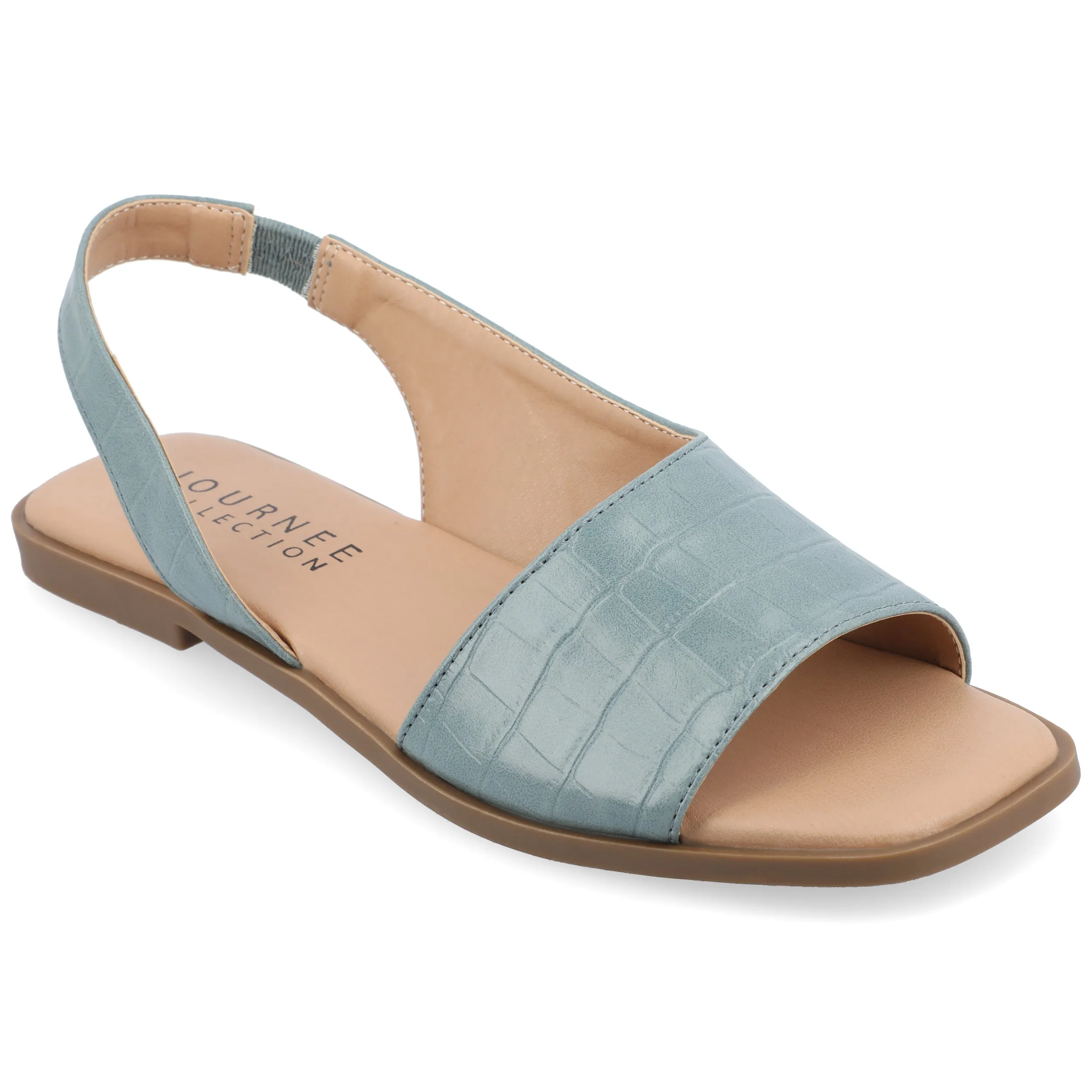 Journee Women's Brinsley Medium and Wide Width Flat Sandals