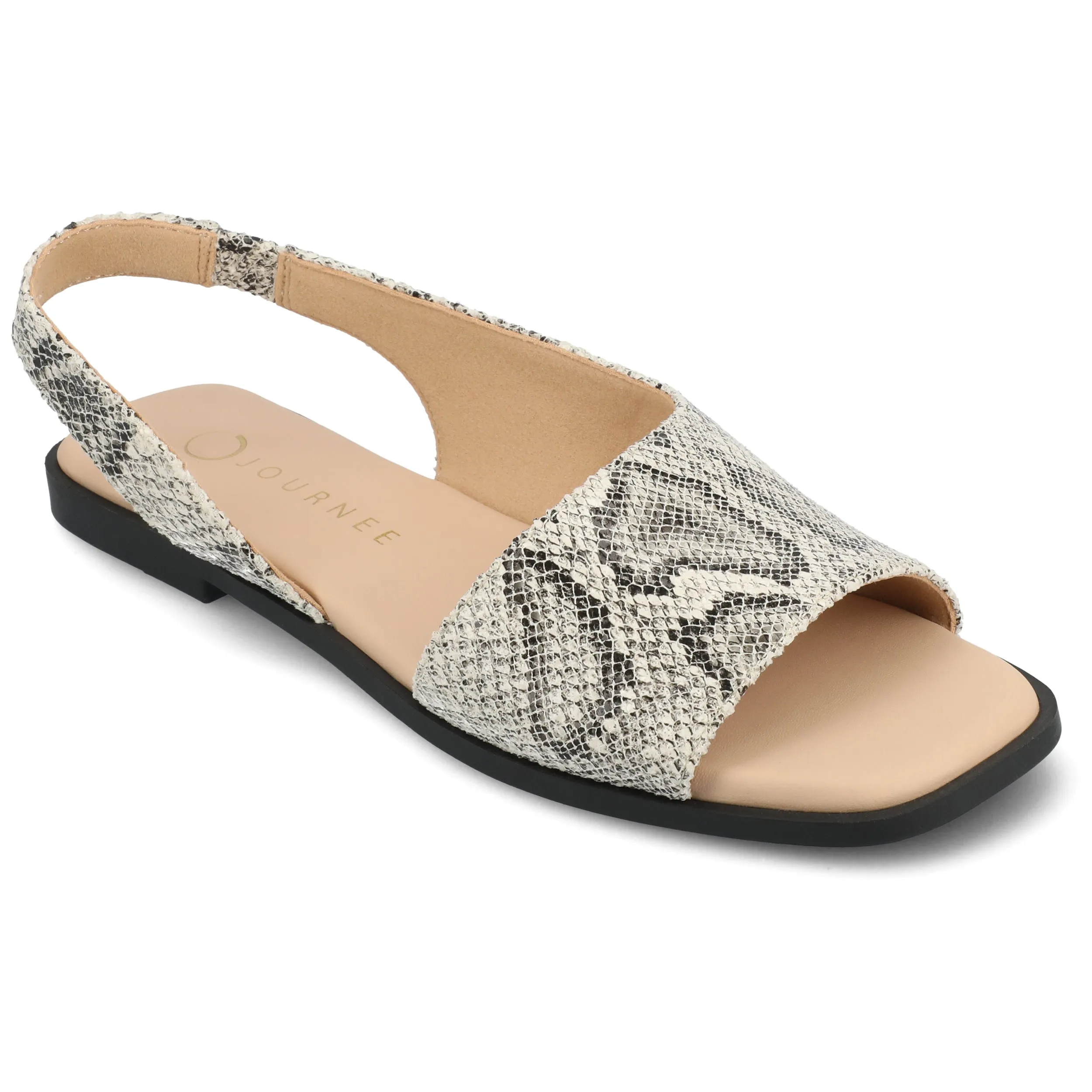 Journee Women's Brinsley Medium and Wide Width Flat Sandals
