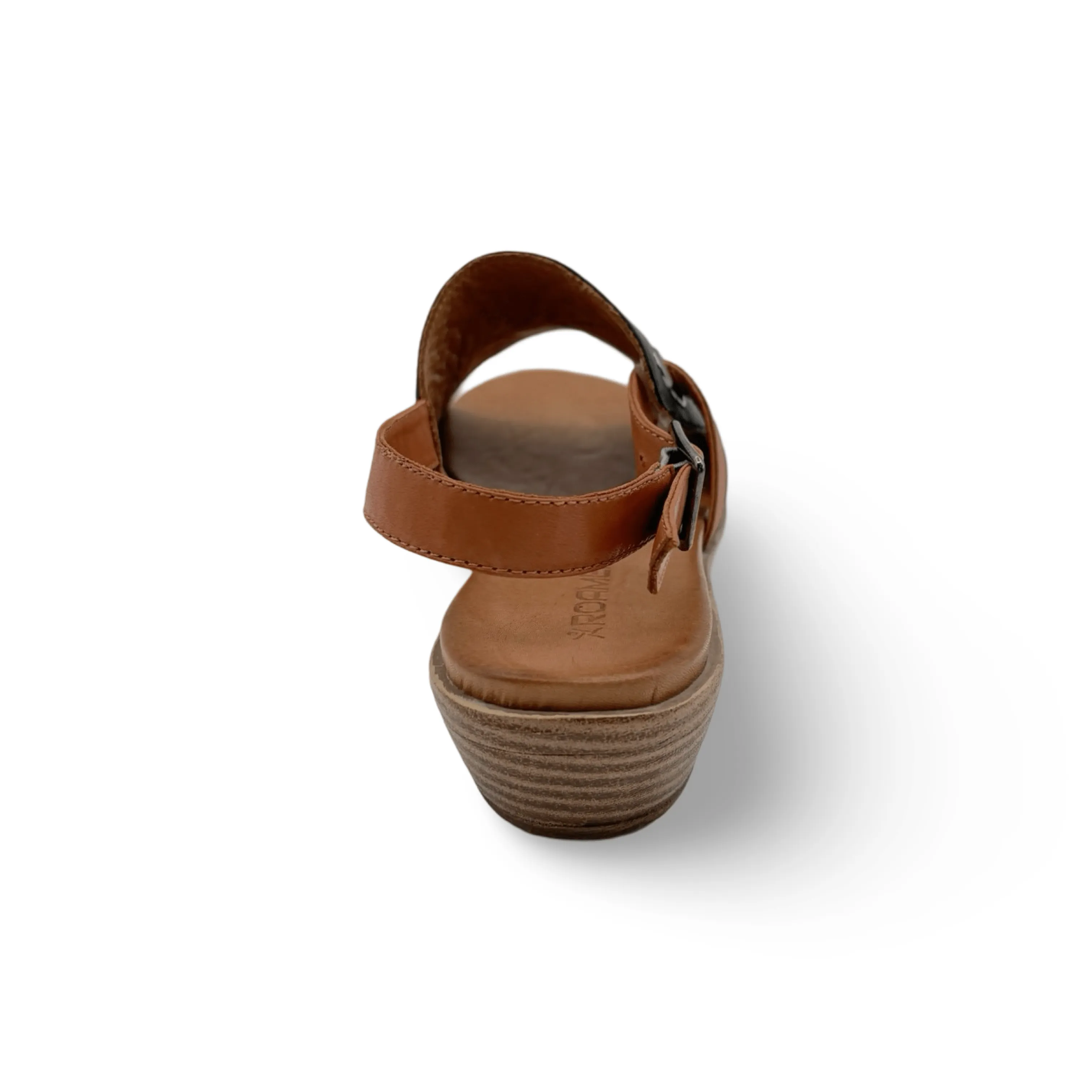 Jude Black Leather Sandal