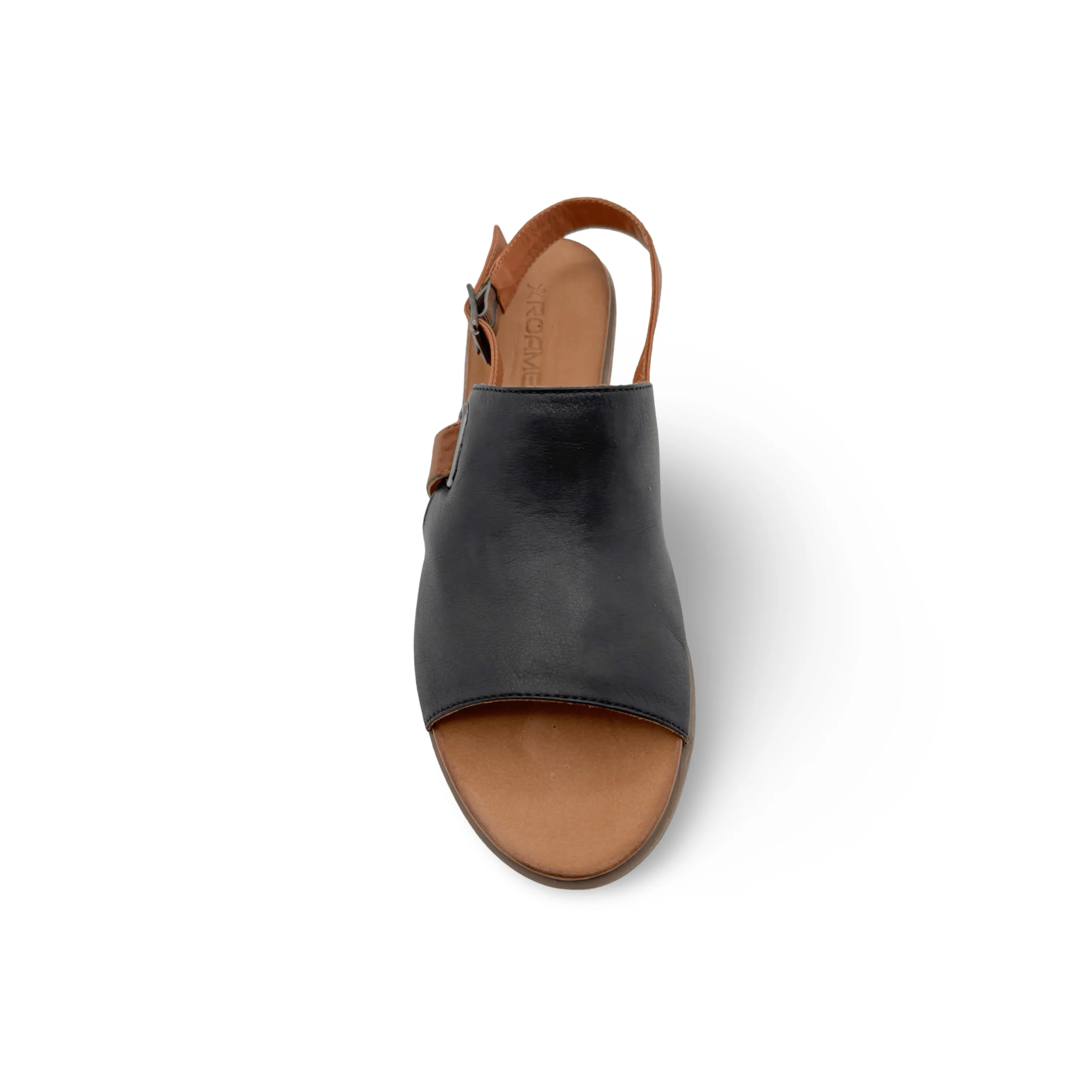 Jude Black Leather Sandal