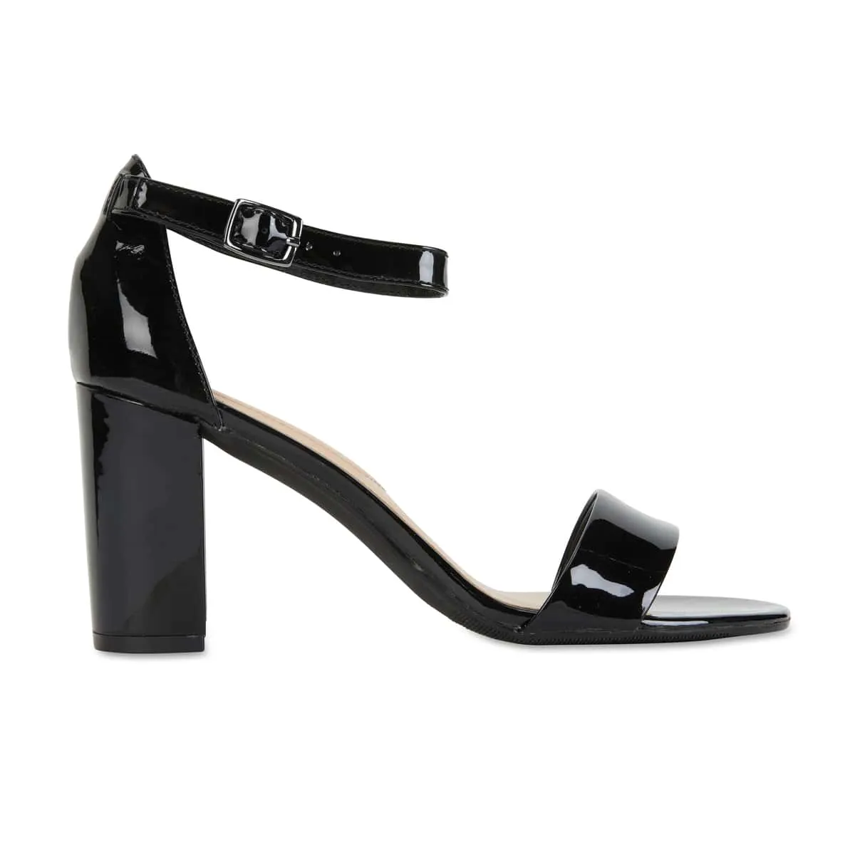 Juliet Heel in Black Patent