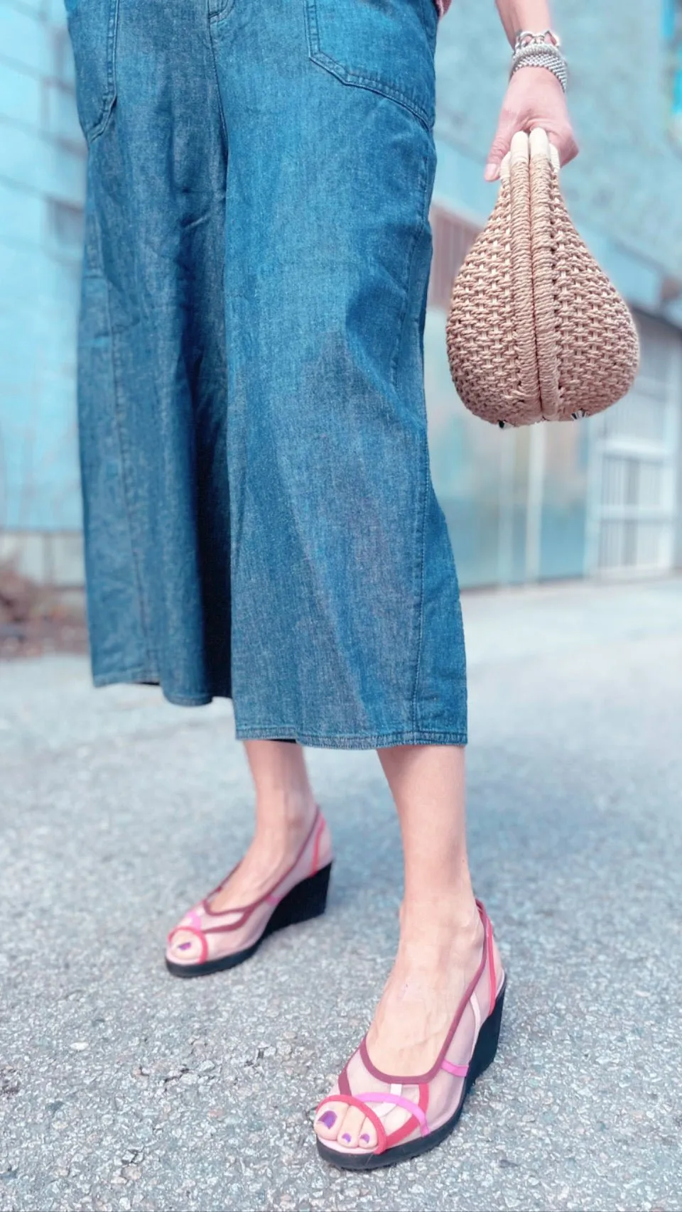 Kamae-Pink Mesh Wedge