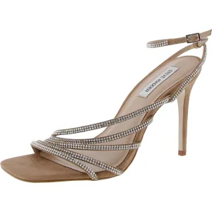 Kamila R Womens Strappy Faux Leather Ankle Strap