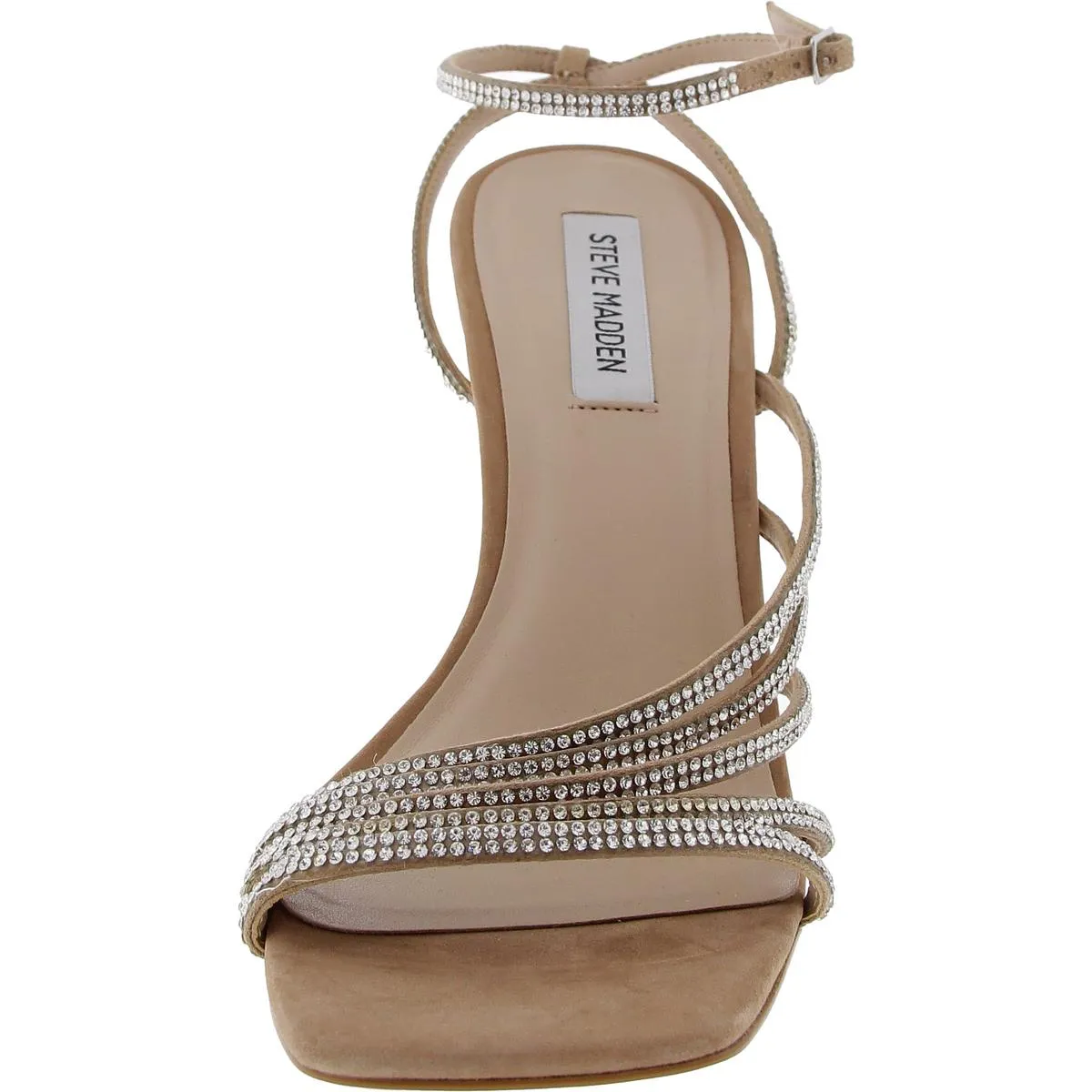 Kamila R Womens Strappy Faux Leather Ankle Strap