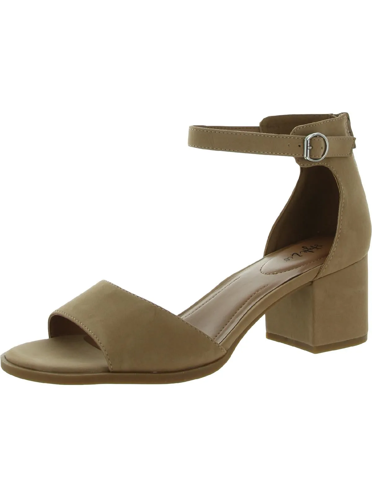Katerina Womens Ankle Strap Slide On Heel Sandals