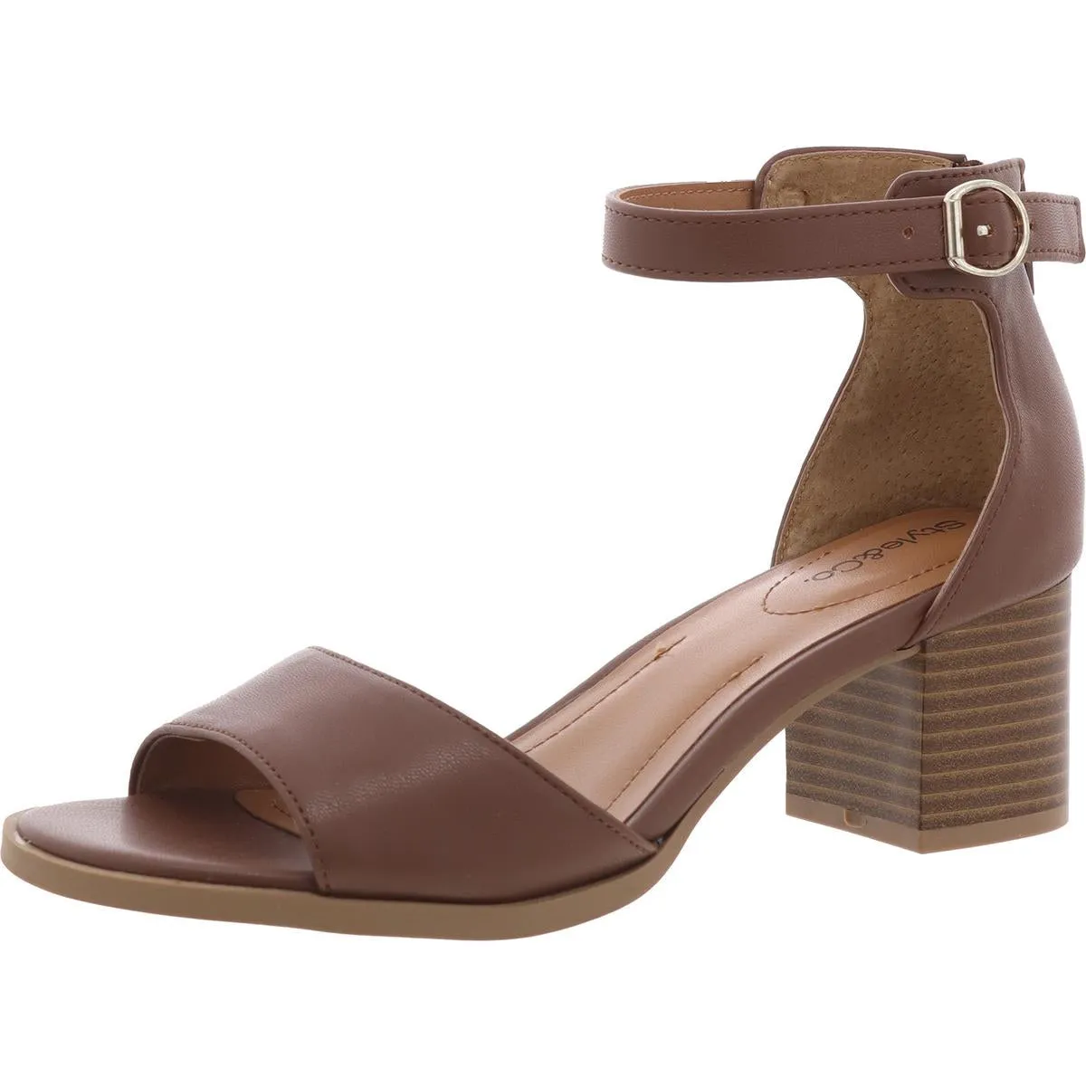 Katerina Womens Ankle Strap Slide On Heel Sandals